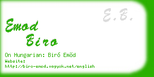 emod biro business card